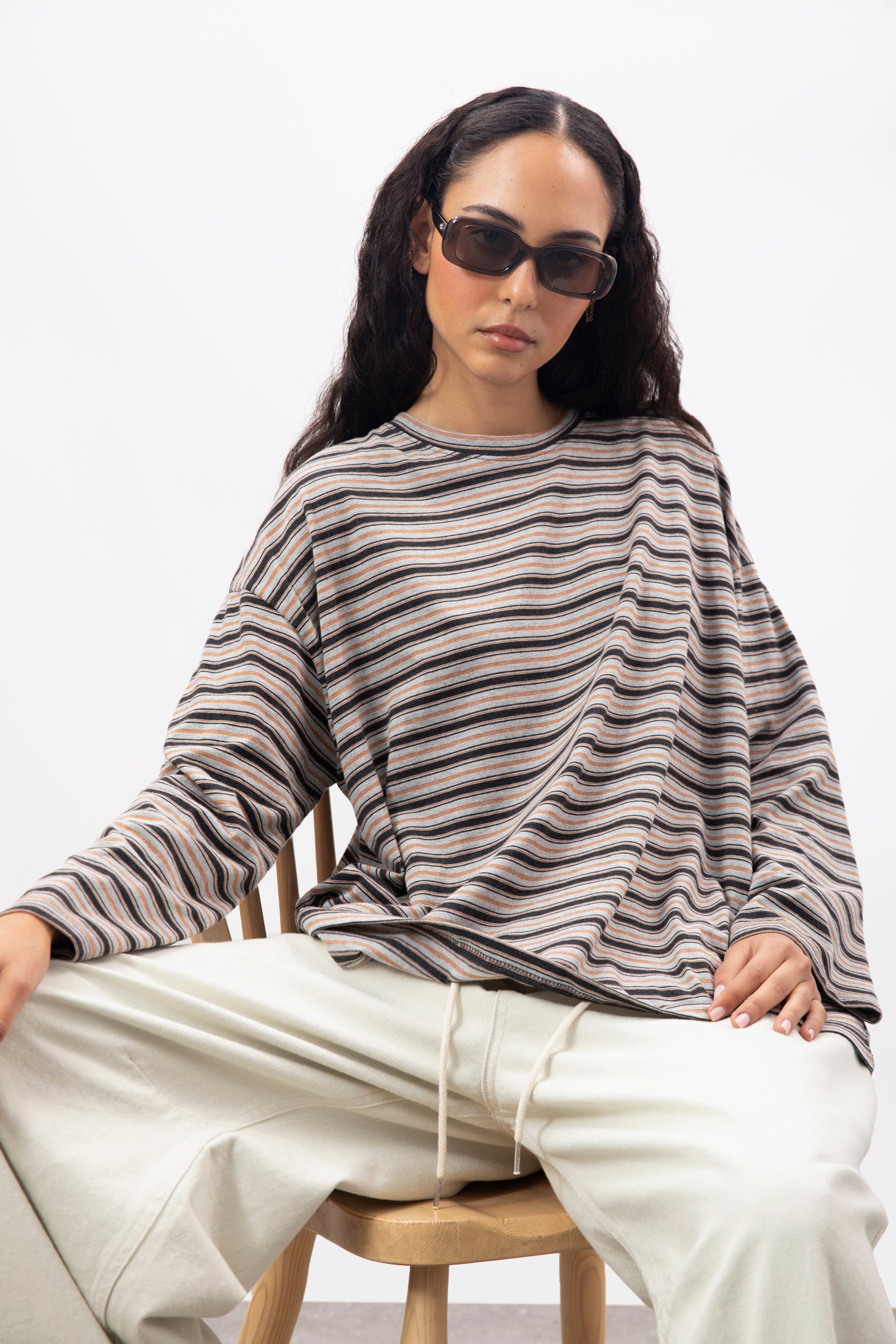 Green multi stripe long sleeve top_6