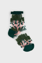 Green sheer bold climbing flower socks_3