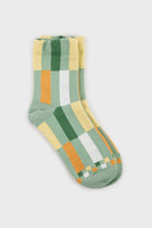 Green bright rectangles socks_3