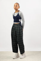 Grey and navy halter double layer top_4