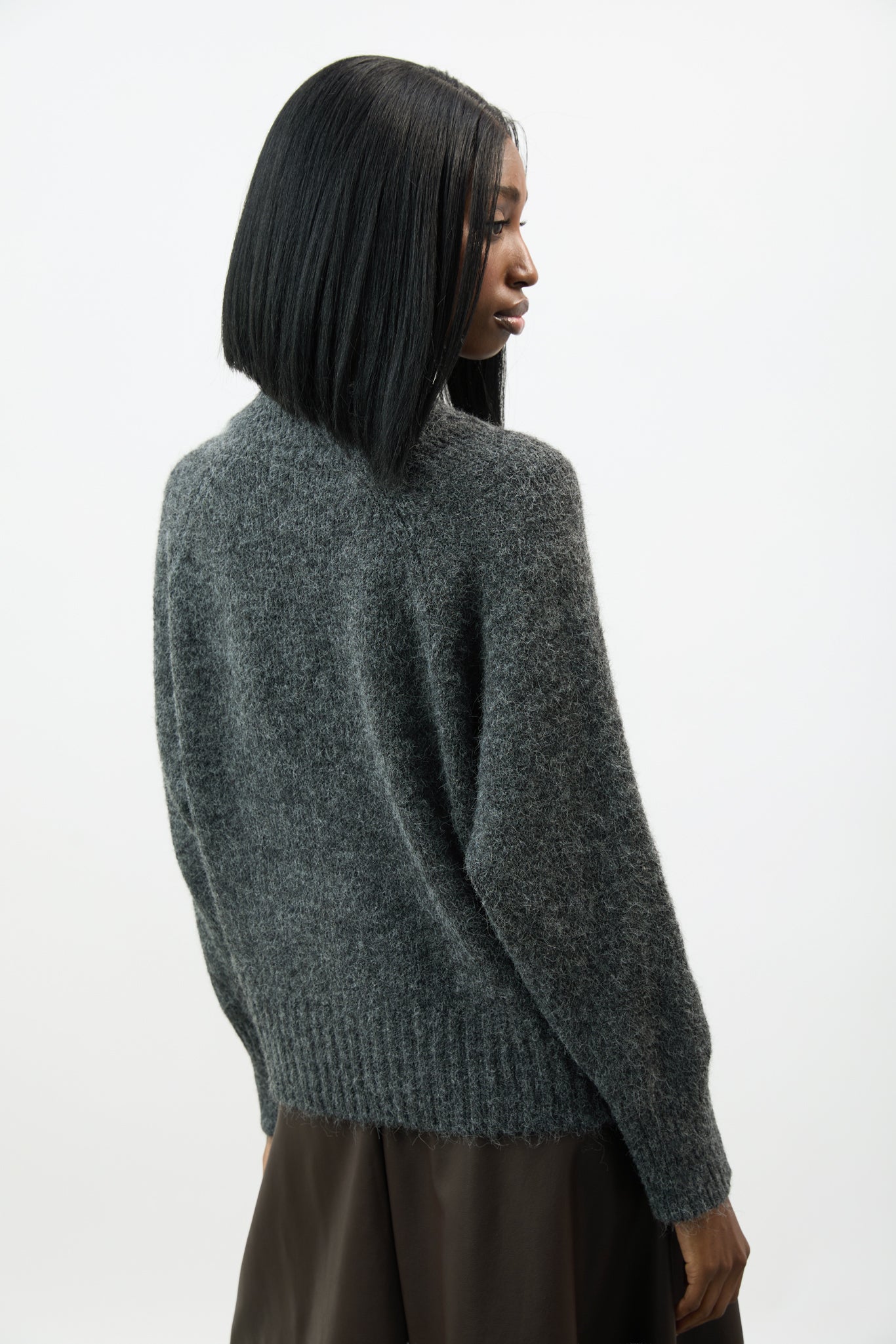 Grey blue and ivory argyle wool blend collared jumper_2