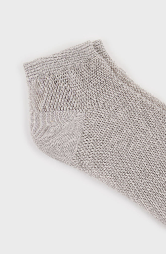 Grey mesh ankle socks_3
