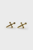 Gold diamante dagger stud earrings_1
