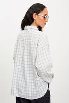 Ivory and black box check shirt_2