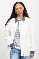 Ivory and black contrast collar jacket_2