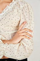 Ivory and black polka dot blouse_4