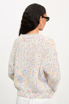 Ivory bold fuzzy rainbow fleck crew neck jumper_2