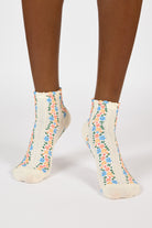 Ivory bright floral strip socks_4