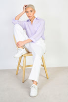 Ivory double side belted trousers_5