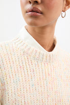 Ivory rainbow fleck smooth jumper_3