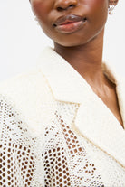 Ivory sheer lace double breasted shirt jacket_3