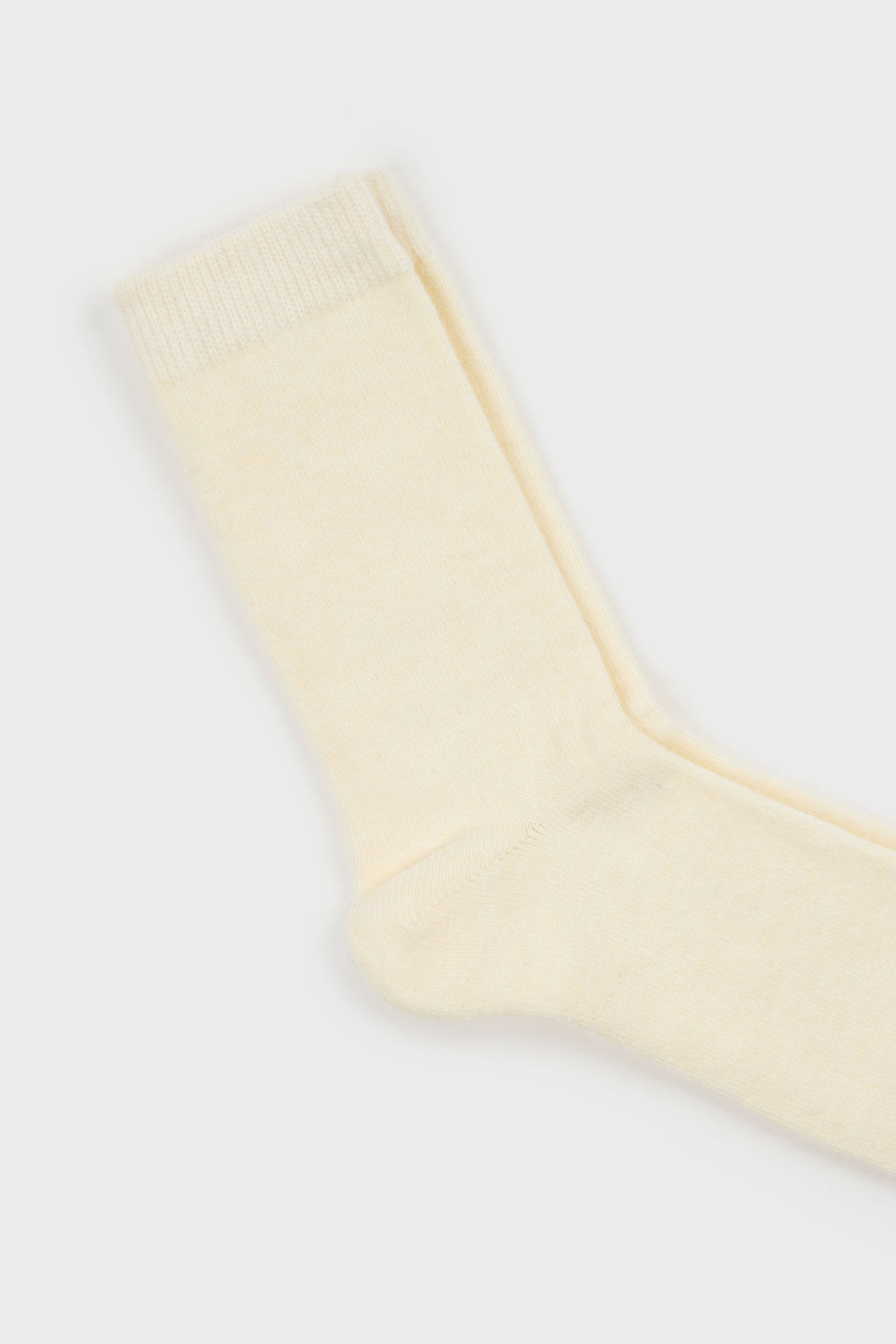 Ivory smooth cashmere wool blend socks_2