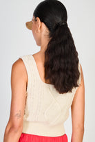 Ivory square neck cableknit tank_2