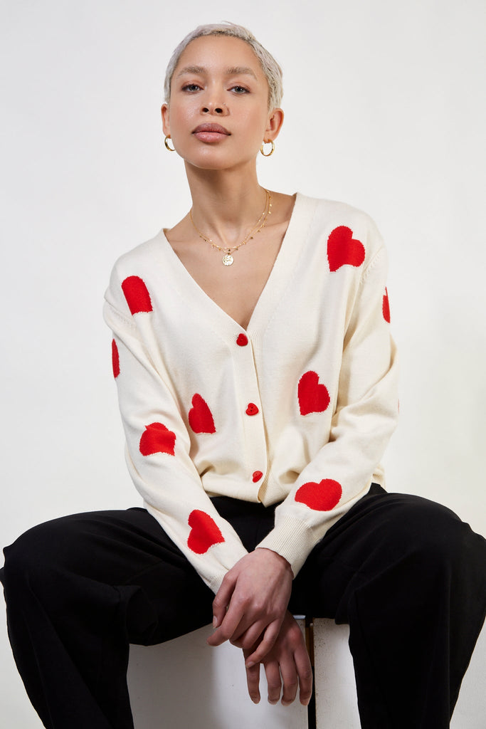 Ivory and red intarsia hearts cardigan_1