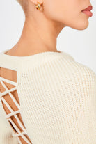 Ivory open tie back jumper_5