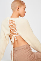 Ivory open tie back jumper_1