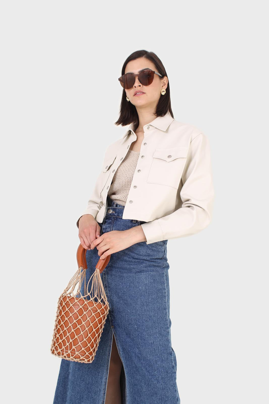 Ivory vegan leather cropped shirt jacket_4