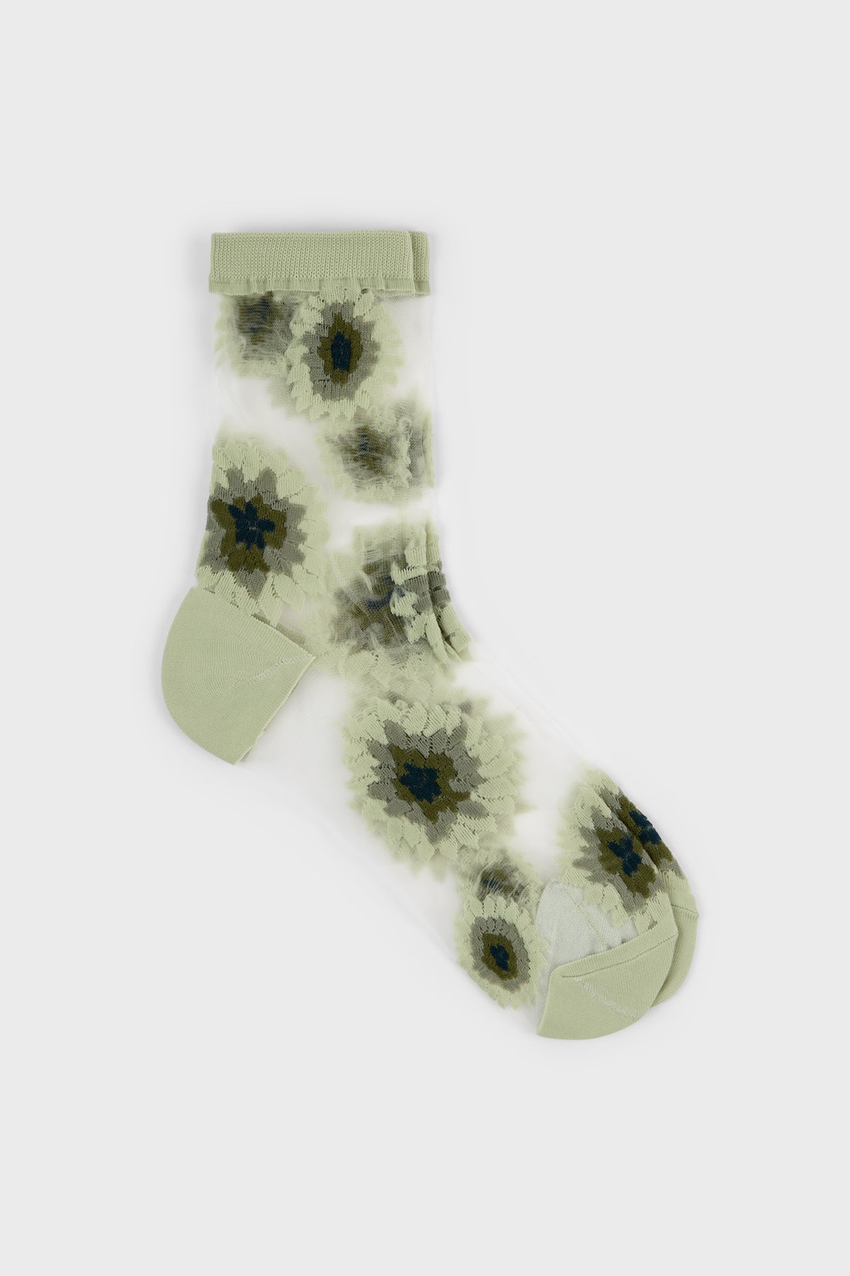 large daisy sheer socks