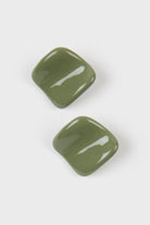 Khaki organic square earrings_1