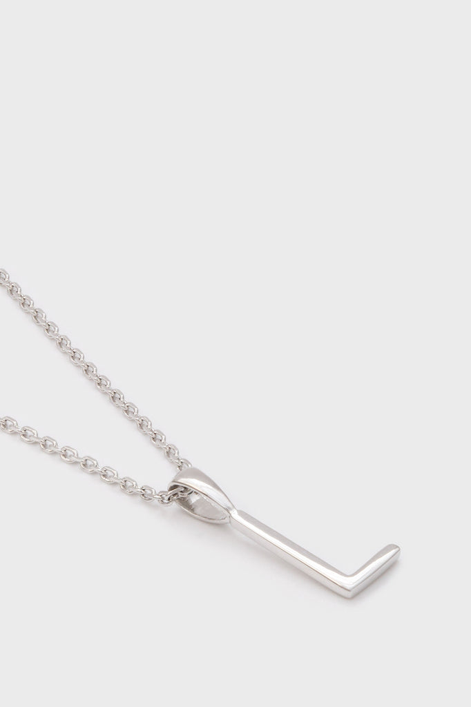 Charm necklace - Silver name initial letter 'L'_2