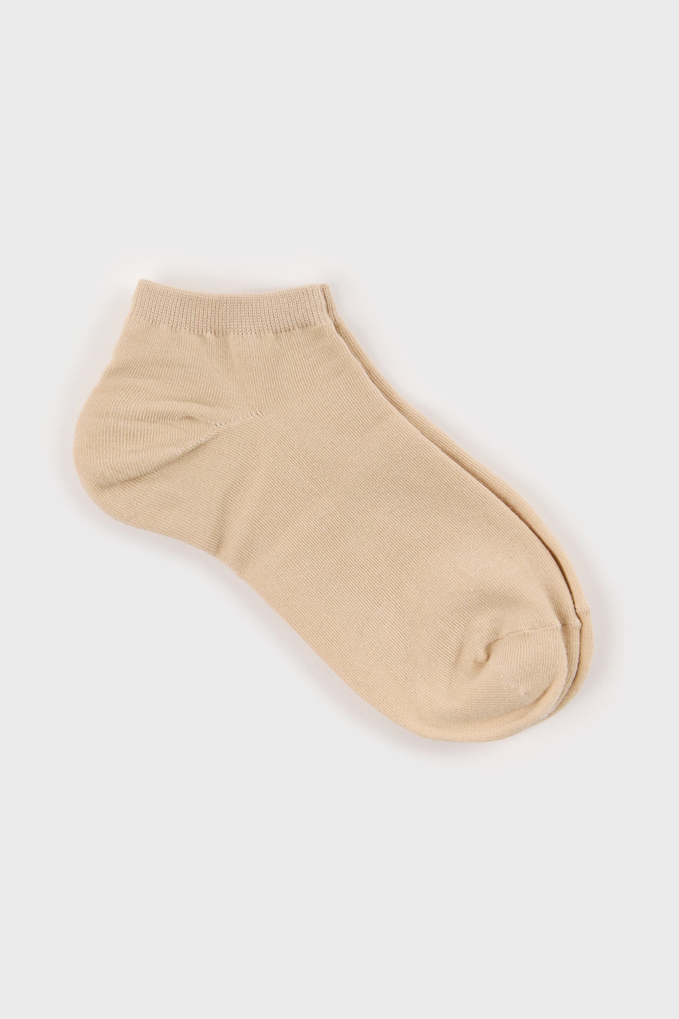 Light beige classic ankle socks_2