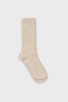 Light beige rainbow fleck ribbed socks_1