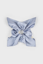 Light blue and ivory silky scrunchie_1