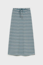 Light blue and orange horizontal stripe maxi skirt_1