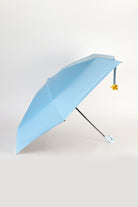 Light blue and yellow flower snap umbrella_2