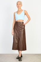 Light blue double V knit tank_4