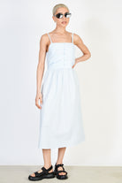 Light blue horizontal tuck bodice dress_1