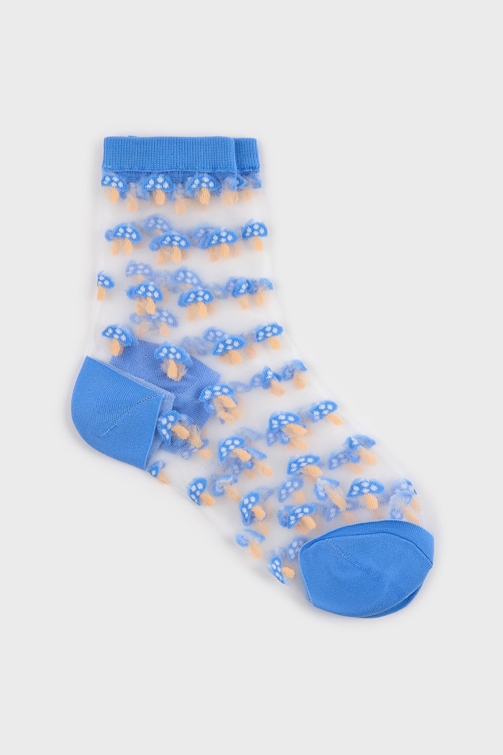 Light blue sheer mushroom socks_3