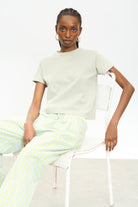 Light green crew neck t-shirt_5