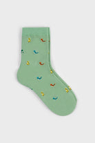 Light green multicolour snake socks_1