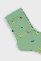 Light green multicolour snake socks_2