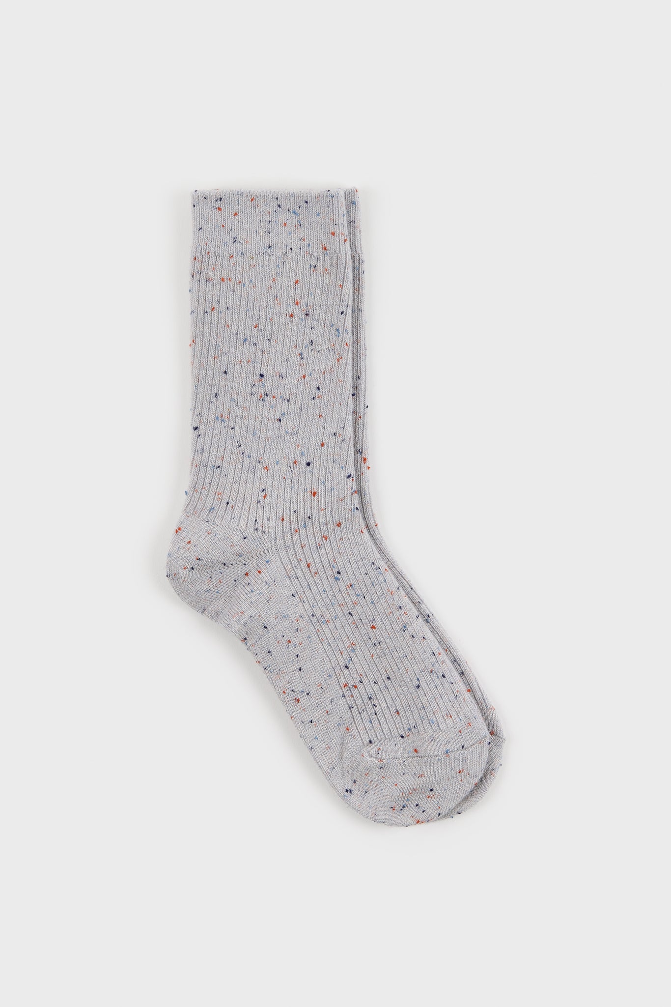 Thin ribbed rainbow fleck socks - Set of 3