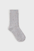 Thin ribbed rainbow fleck socks - Set of 4