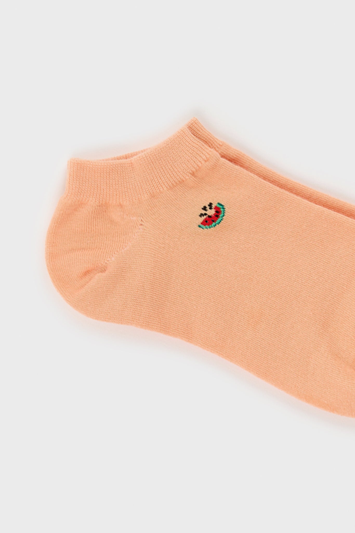 Light orange tiny watermelon ankle socks_4