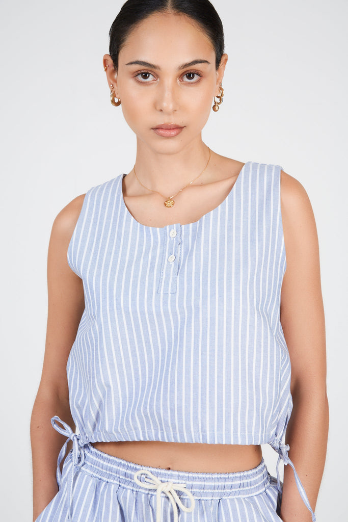 Light blue and white striped tank_1