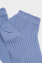 Light blue ribbed soft trim ankle socks_4