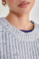 Light grey flecked ribbed sweater vest_4