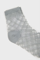 Light grey sheer criss cross socks_2