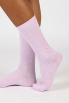 Lilac rainbow fleck ribbed socks_3
