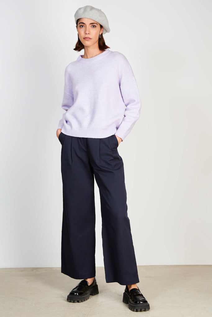 Lilac cashmere wool blend jumper_5