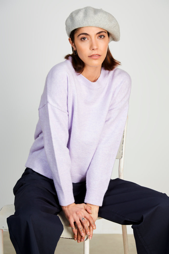 Lilac cashmere wool blend jumper_1
