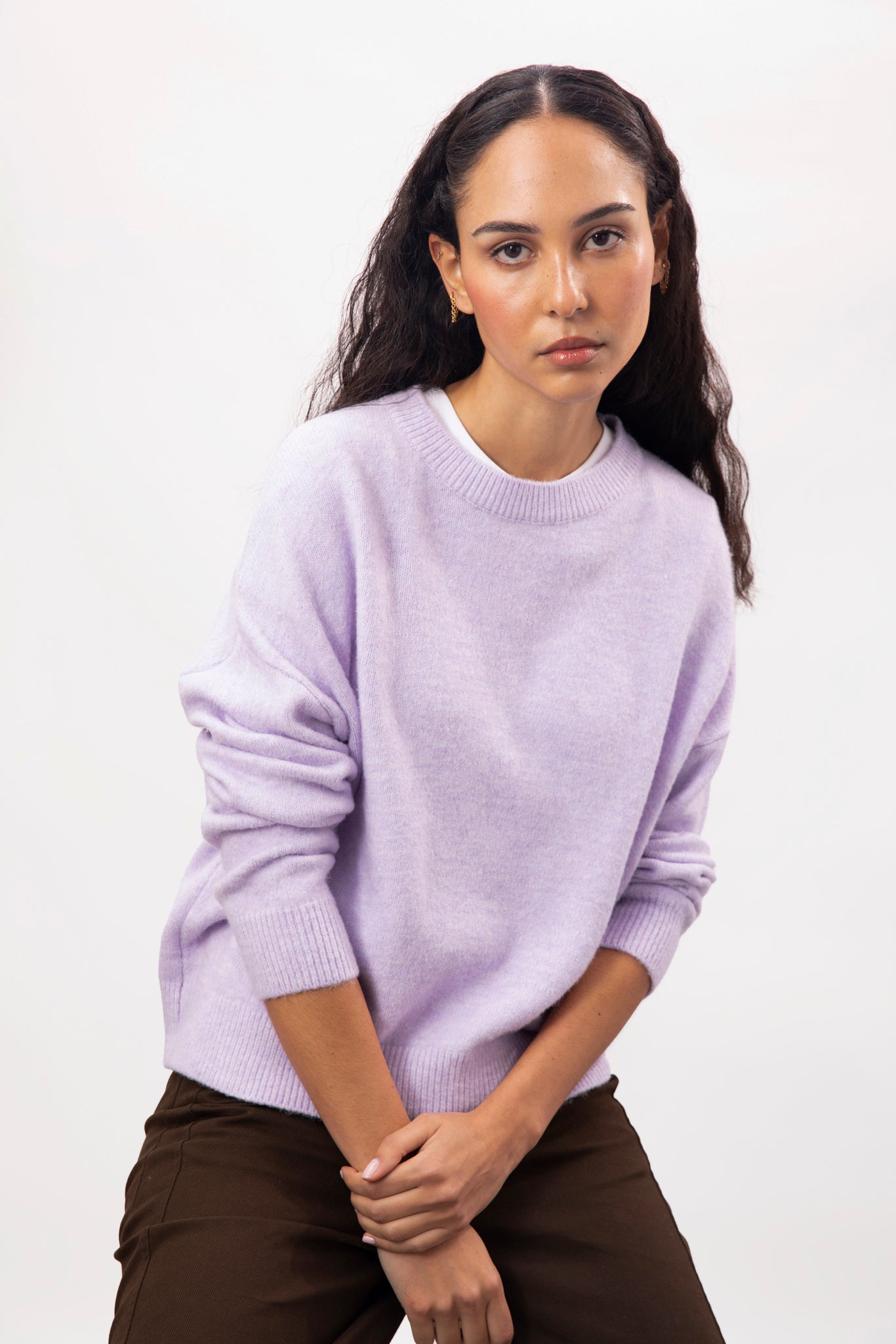 Lilac cashmere wool blend jumper_1