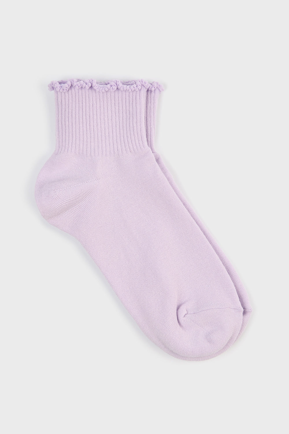 Lilac lettuce trim ankle socks_3