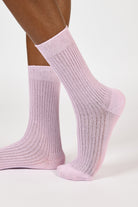 Lilac linen blend ribbed socks_3