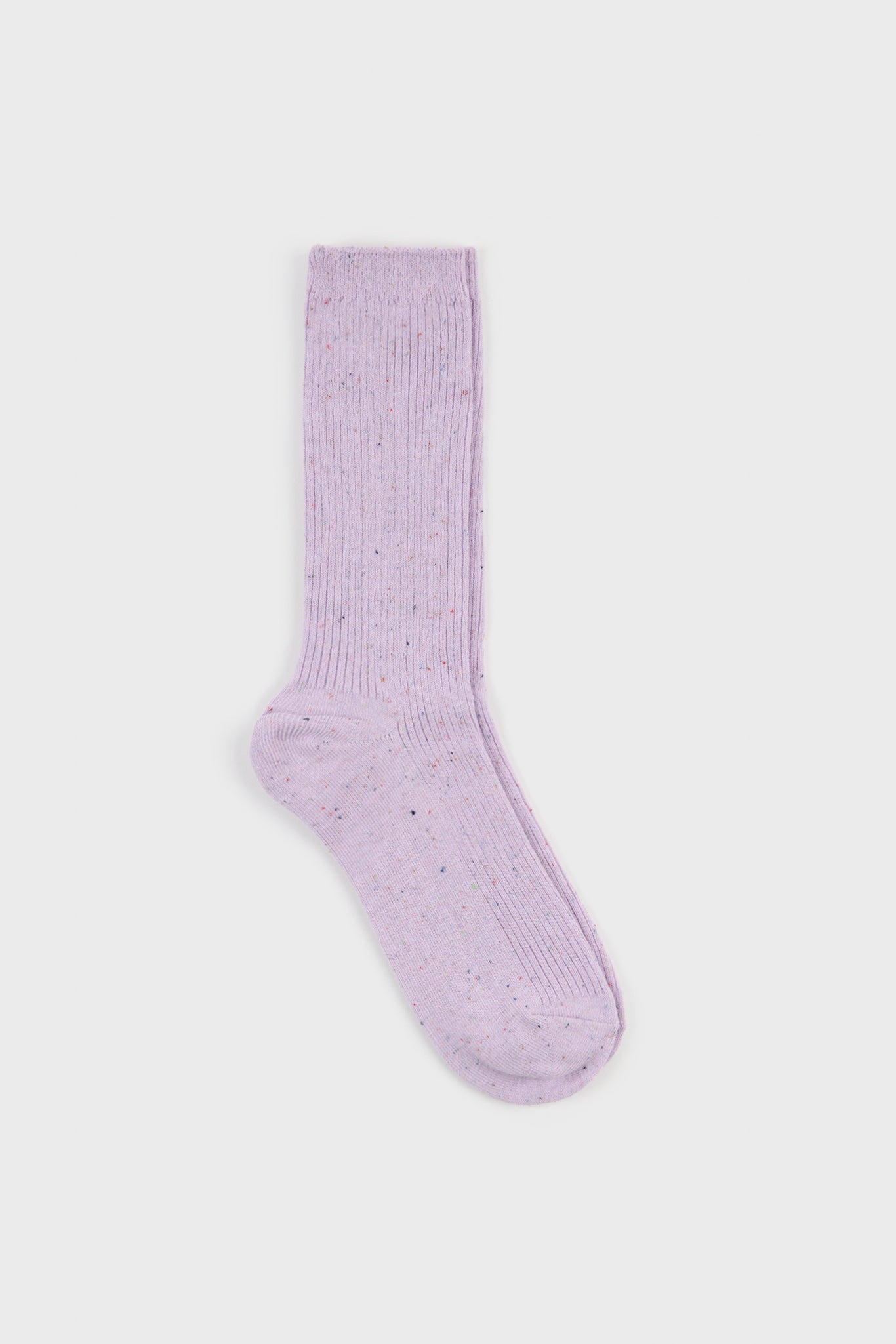 Pastel rainbow fleck ribbed socks - Set of 5