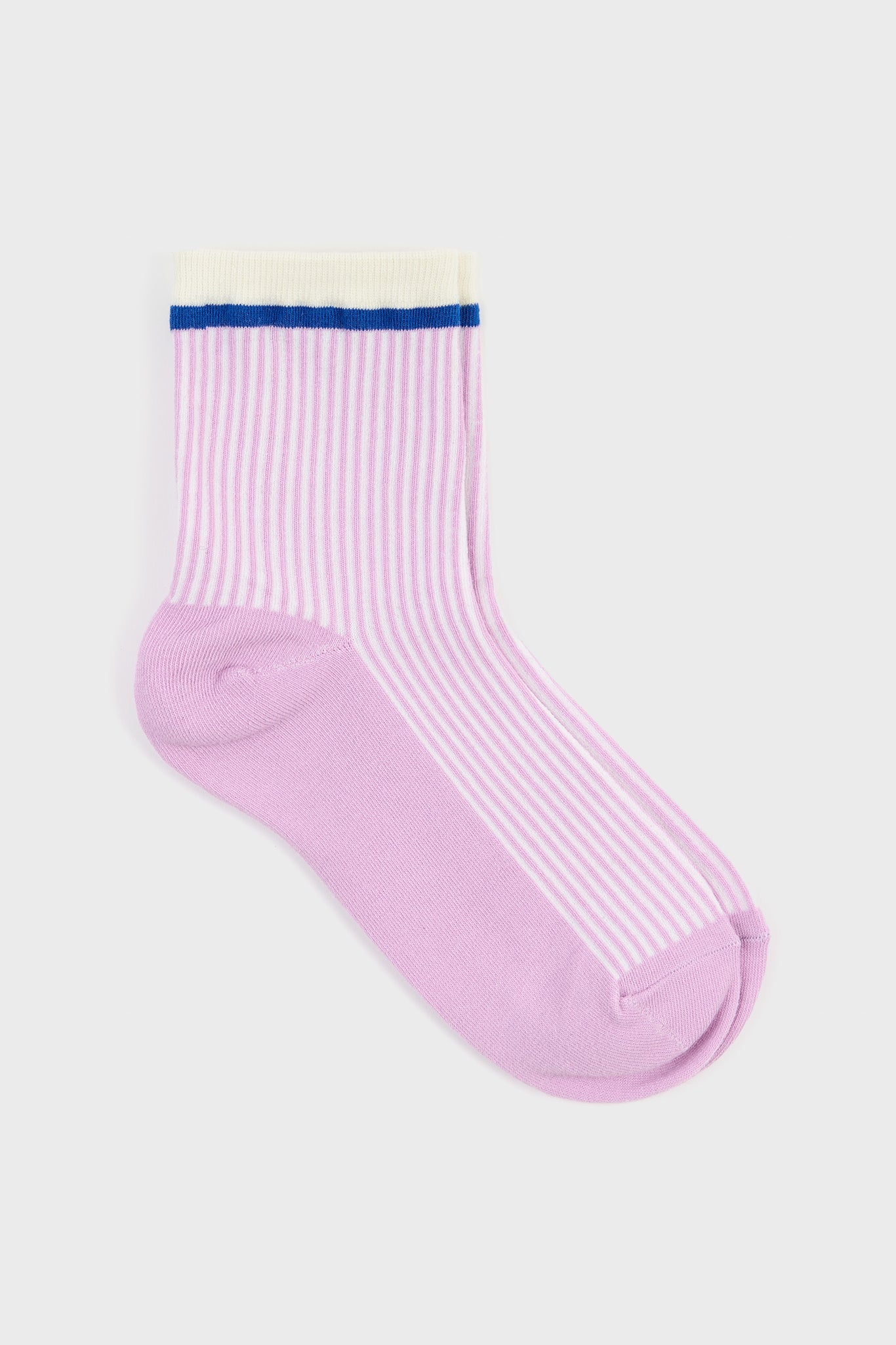 Lilac ribbed light blue trim socks_3